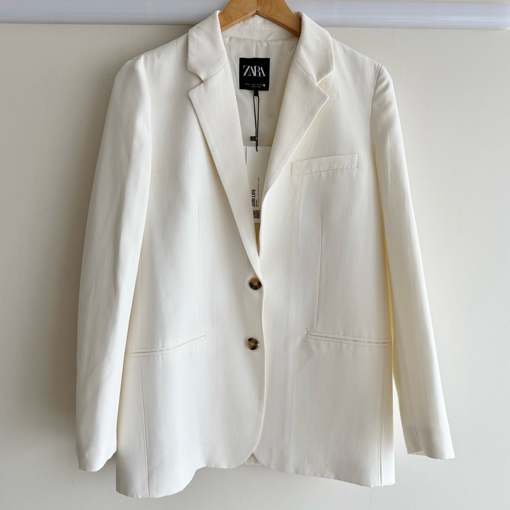 ZARA | NWT Cream Blazer